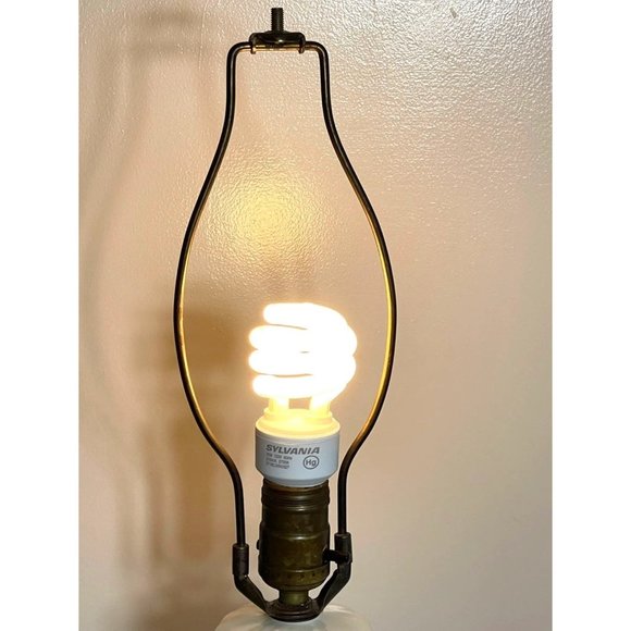 Vintage Porcelain Urn Style Table Lamp Victorian Scene Colonial Couple - Picture 7 of 12